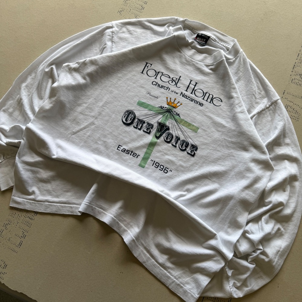 Vintage 90s Fruit of the Loom Long Sleeve T-shirt
